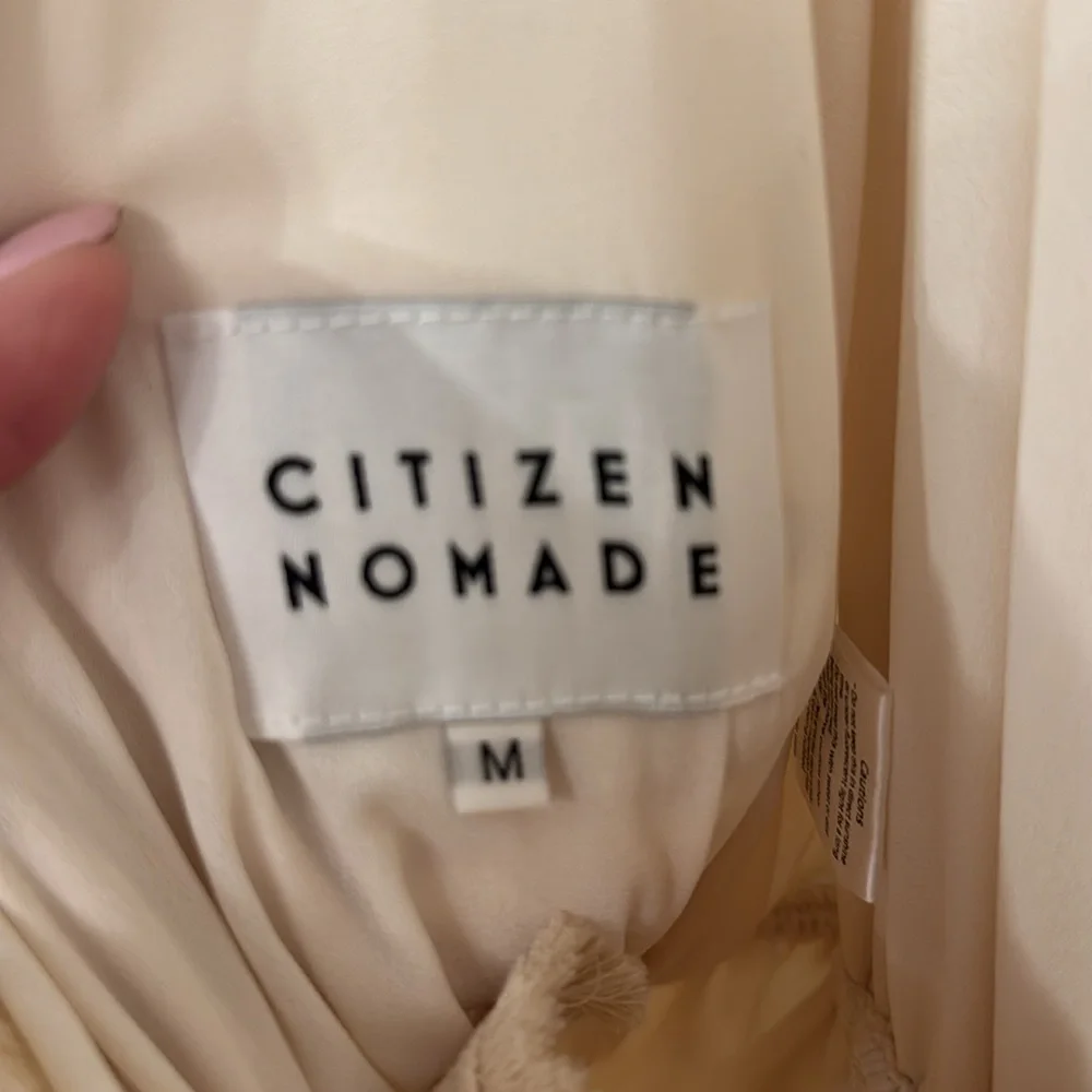 CITIZEN NOMADE SoHo Jumpsuit Crossover In Cream Bohemian Style Size Medium - Picture 6 of 7